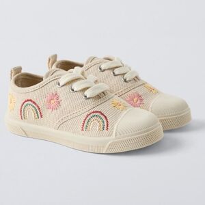 *NWT* Zara Kids Sneakers with Rainbow Embroidery